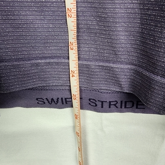 Lululemon Swiftly Speed LS Shine purple silver Size 6 Running Workout Athletic - Picture 8 of 8